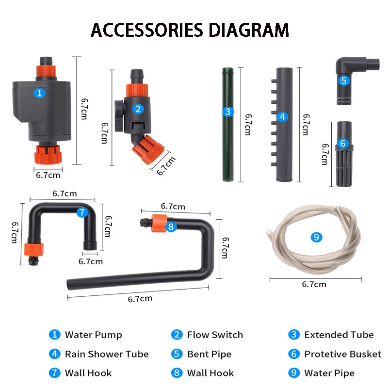 External Pump Aquarium Filter Bucket 5