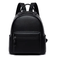 Fashion Female Travel Back Pack 100% Genuine Leather Women's Backpacks Luxury Solid Color Cow Leather Women Backpack School Bags 1
