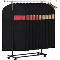 Dustproof Clothing Covers Waterproof Clothes Dust Cover Coat Suit Dress Protector Hanging Garment Bags Closet Organizer 2
