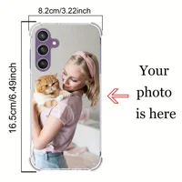 DIY Photo Customized Shockproof Case For Samsung Galaxy A55 A54 A53 A52 Case A35 A34 S25 S24 S23 S22 S21 S20 Ultra Plus FE Cover 2