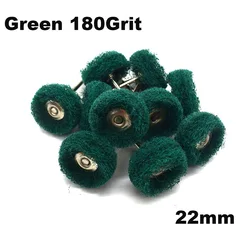 10 - Piece Premium Buffing Pad Set - Wool, Cotton, and Cloth Polishing Wheels (Green 180 grit)