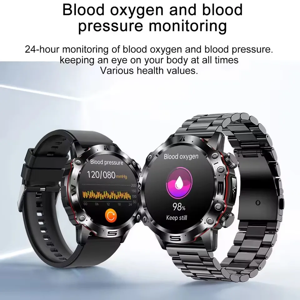 2025 New Smart Watch For Men Health Blood PressureBlood Oxygen Uric Acid Fitness Tracker Watches Bluetooth Call ECG Smartwatch 6