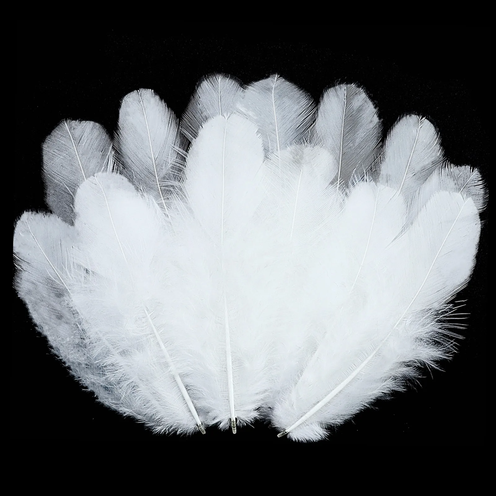 200 Plumes Colorées Naturelles - Taille 4,5 à 10 Cm - Pour Loisirs Créatifs, DIY, Décorations Mariage, Attrape-Rêves