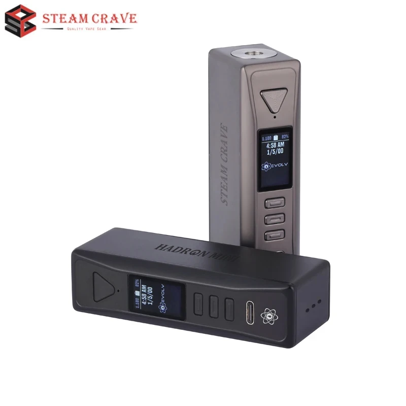 

Оригинальный мод Steam Crave Hadron Mini DNA100C с поддержкой аккумулятора 21700/18650/20700, чипсет DNA 100C 100 Вт, мод для испарителя с резьбой 510