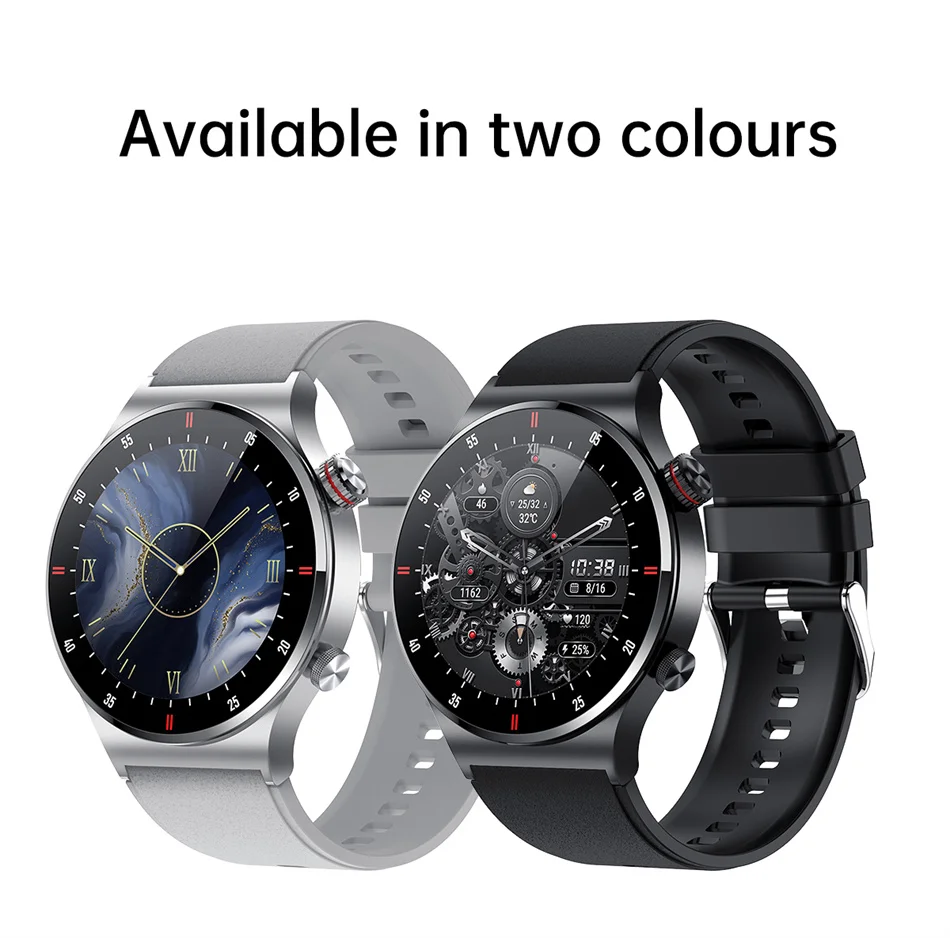 2023 New QW33 Bluetooth Call Smart Watch Men Waterproof Sports Fitness Tracker Smartwatch Large HD screen for huawei Xiaomi_voghion.com