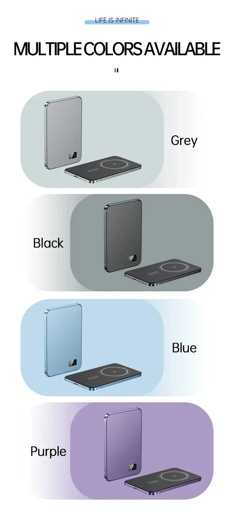 Magnetische powerbank 50000mah draadloze oplader voor telefoon_voghion.com