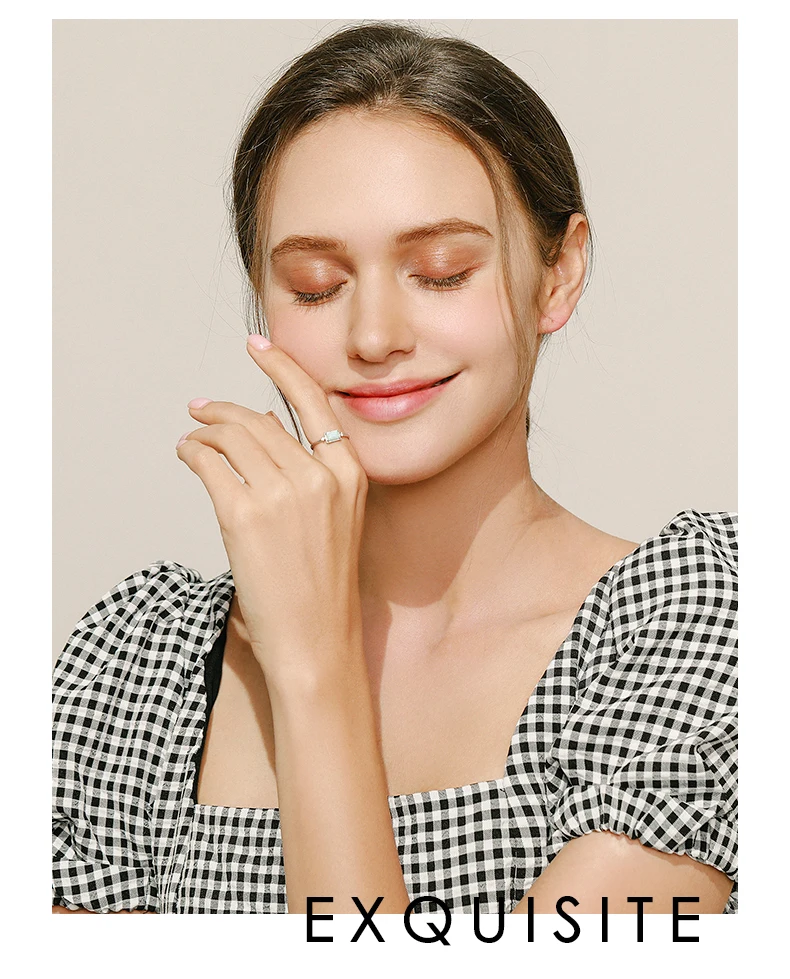 MODIAN Real 925 Sterling Silver Fantastic Natural Opals Finger Rings For Women Wedding Anniversary Jewelry Fine Accessories Anel