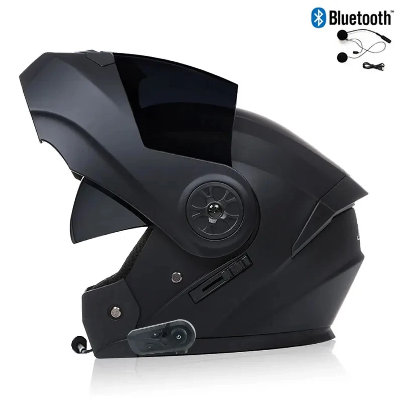 matte-black-motocicleta-flip-up-full-face-capacete-dot-ece-dual-visor-riding-kask-motocicleta-bluetooth