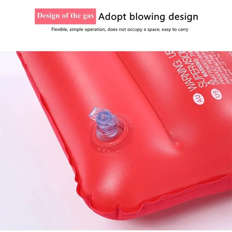 Description Picture 6 of item47x30cm Air Cushion Pillows Outdoor Camping Sleep Cushion Folding Square Lnflatable Pillows Travel Backrest Plane Head Rest Big
