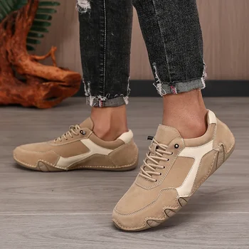 أحذية رجالية كاجوال بدون كعب عصرية وناعمة قابلة للتنفس، متعددة الاستخدامات للأنشطة الخارجية والتنقل والمشي أحذية رجالية 4