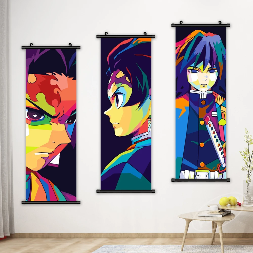 

Classic Anime Canvas Print Painting Kamado Tanjirou Wall Art Picture Demon Slayer Poster Home Decor Hanging Scrolls Living Room