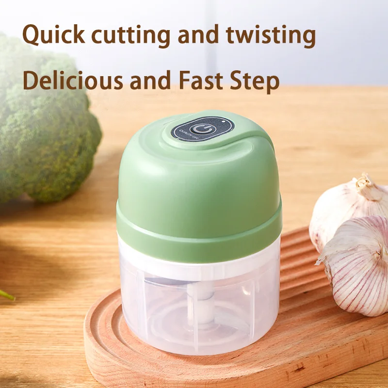 Electric Food Chopper Multi-Functional Meat Grinder Garlic Crusher Vegetable Chopper 100/250ml Mini USB Wireless Masher Machine garlic chopper food mixer