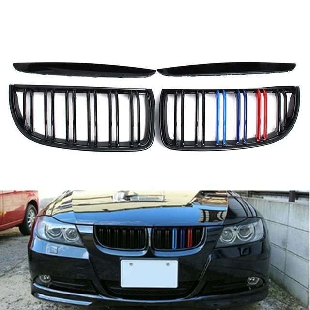 For BMW E90 E91 3 Series 2005-2012 325i 320i 330i 335i Front Inlet Kidney  Grille Racing Grill Sport Tuning Accessories Body Kit - AliExpress