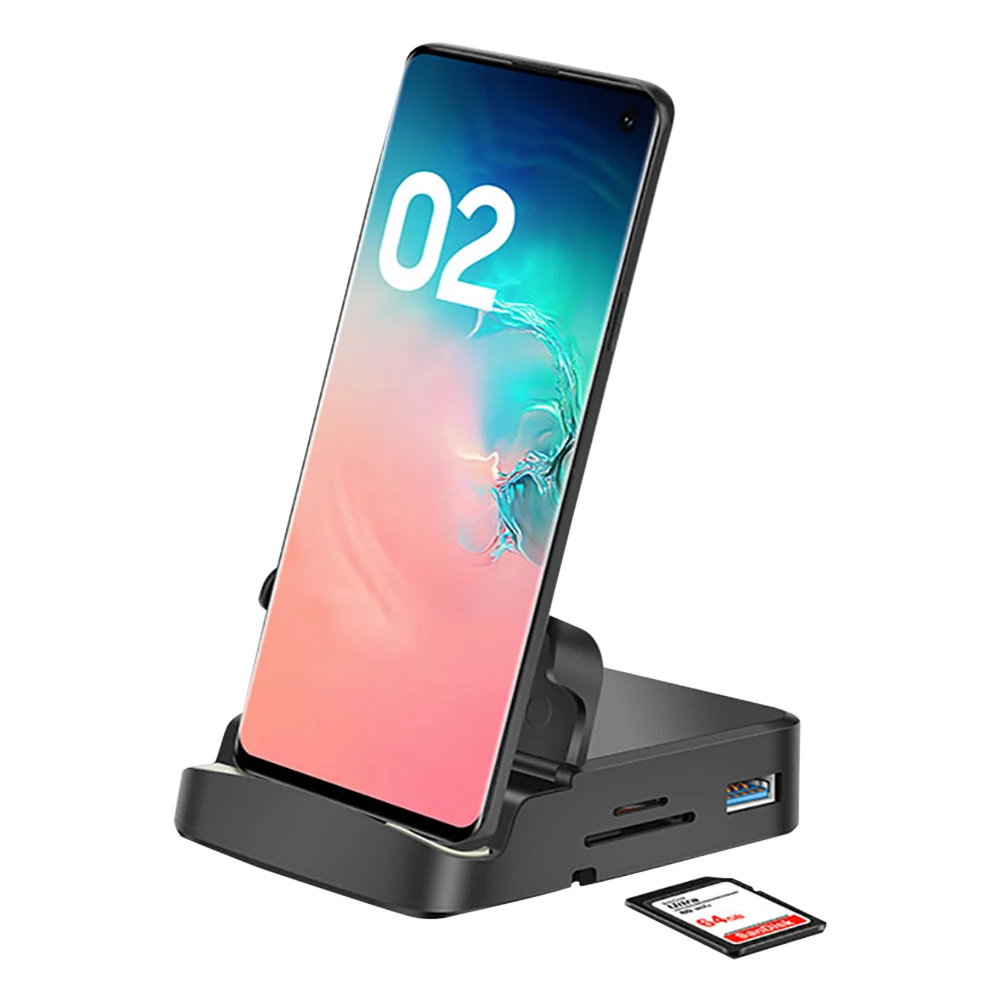 8 In 1 Type C HUB Docking Station Phone Stand Dex Pad Station USB C To HDMI-compatible Dock Power Charger Kit For Samsung type c docking station,docking station,usb hub converter,usb hub adapter