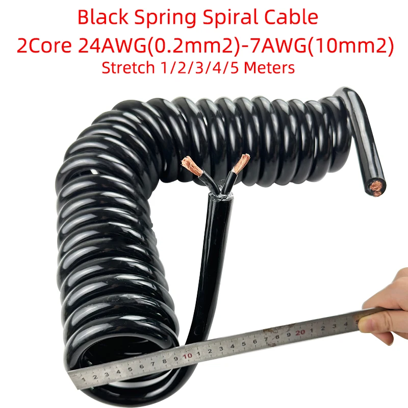 black spring cabo espiral cabo encolhivel 2core 01