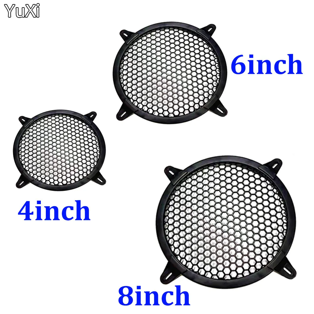2Pcs Altoparlante Audio Universale Video Subwoofer Griglia Griglia Protezione Copertura Sub Woofer Car Home Audio 4/6/8/Inch