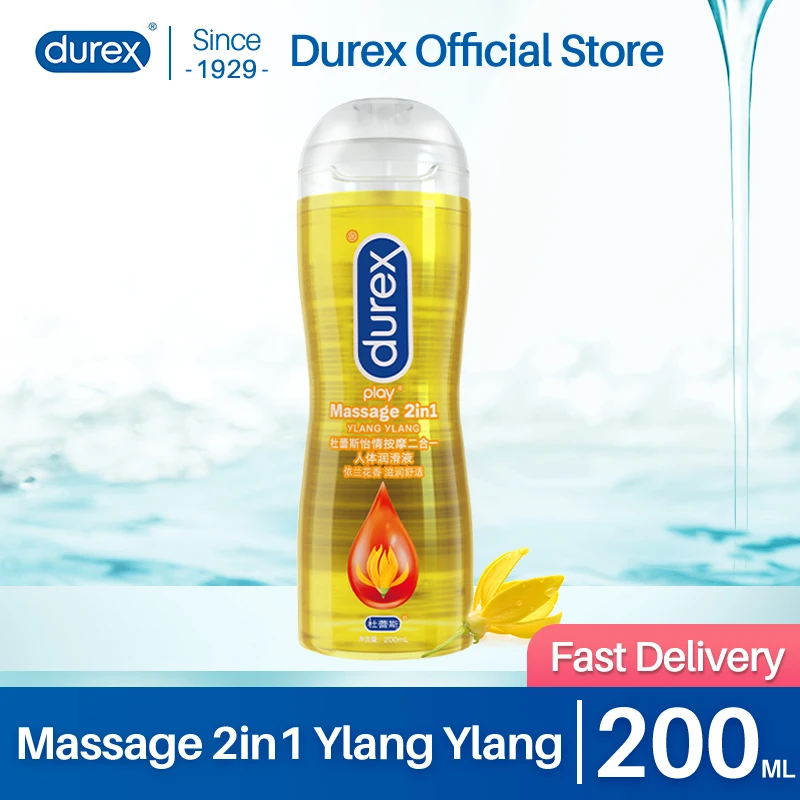 Durex 200ml Lubricant Water Based Massage Orgasm Anal Vaginal Lubricant