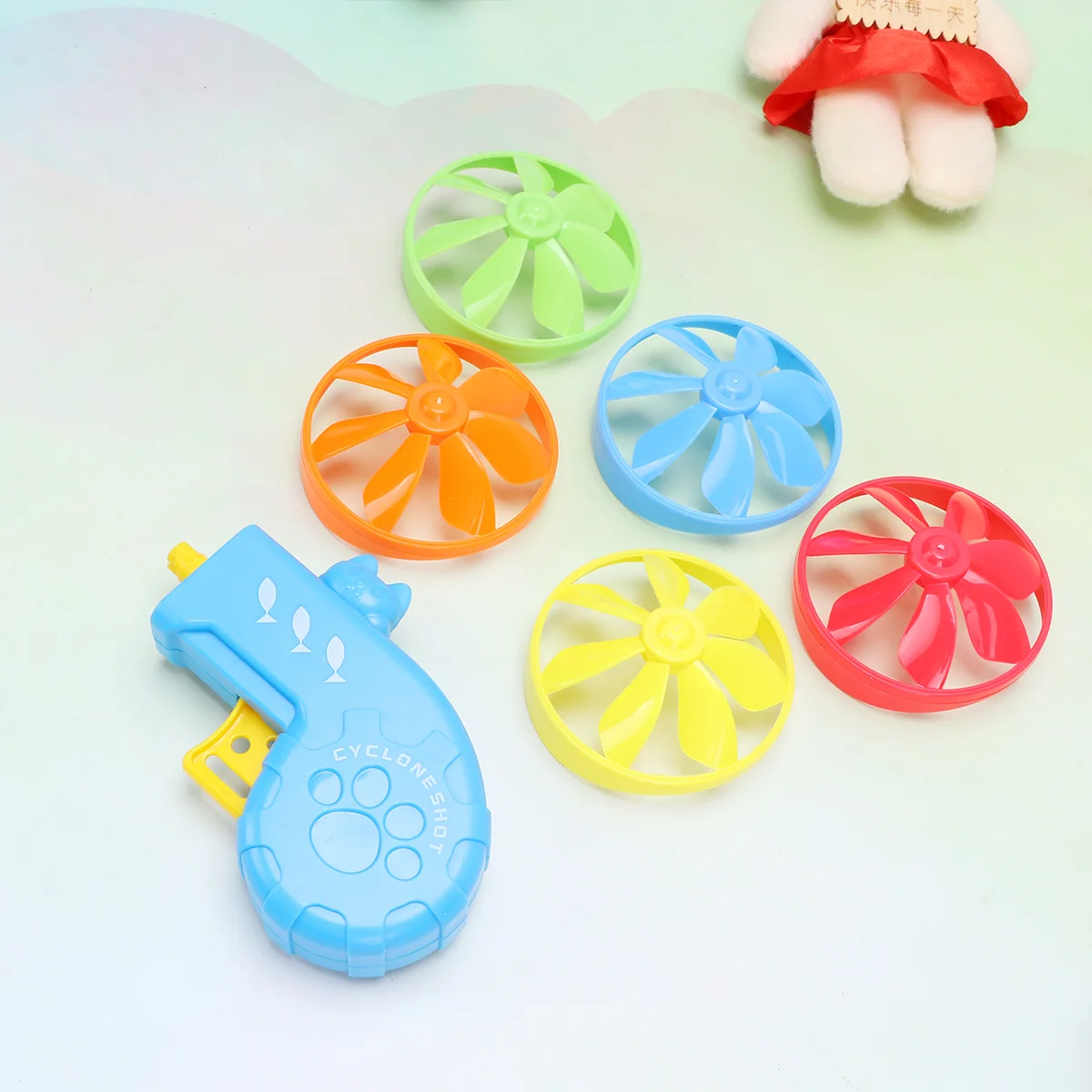 

Flying Disc Saucer Launcher Cat Fetch Toy Chasing Game Toy Interplay Exercising Toy