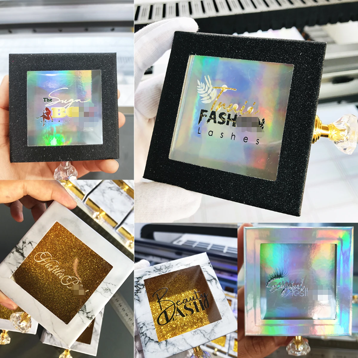 Wholesale New 25MM Mink Eyelash Packing Box  Lash Boxes Case With Tray  Flip Magnetic Box Print Logo Empty Eyelashes Box Package 6