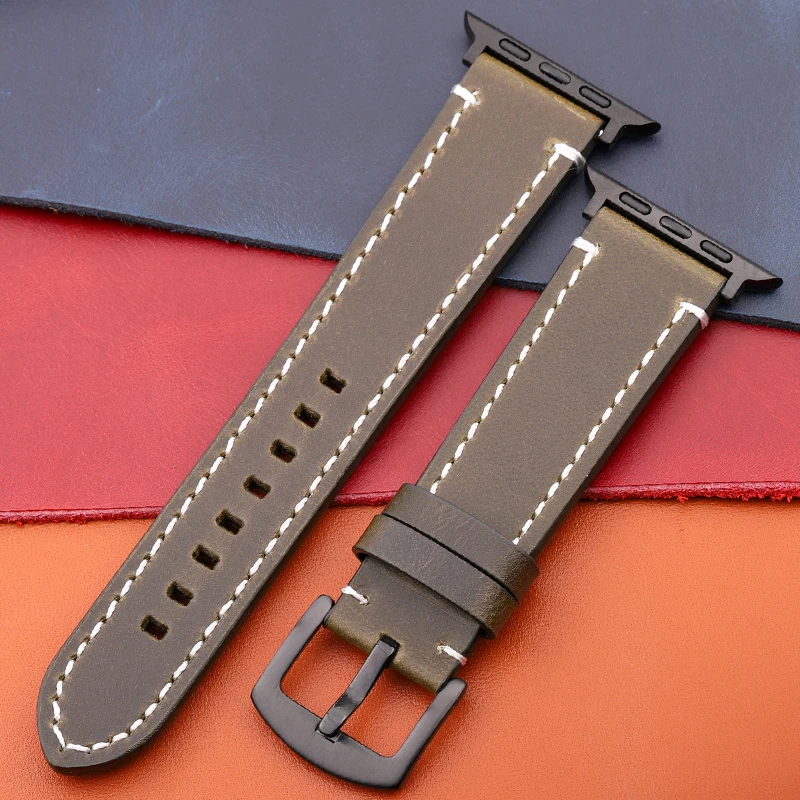 Elegant Genuine Leather Watch Strap - Premium Watchband