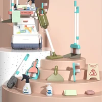 Simulation Electric Vacuum Cleaner Bucket Mop Cleaning tool Handcart Storage Set Children’s Home Funny Pretend Play Toys 2