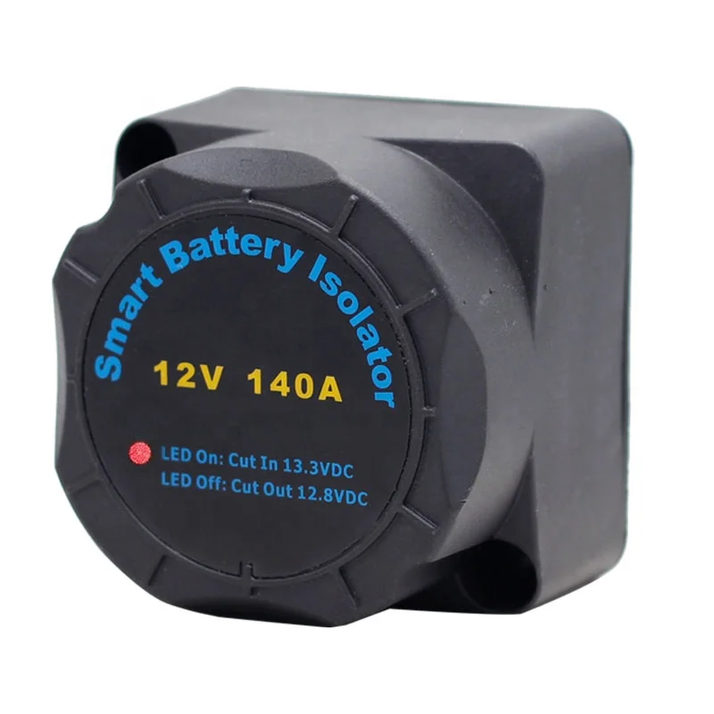 12V/24V 140A Waterproof and Dust Proof Intelligent Dual Battery Isolator for RV Caravan Motorhome Parts Accessories