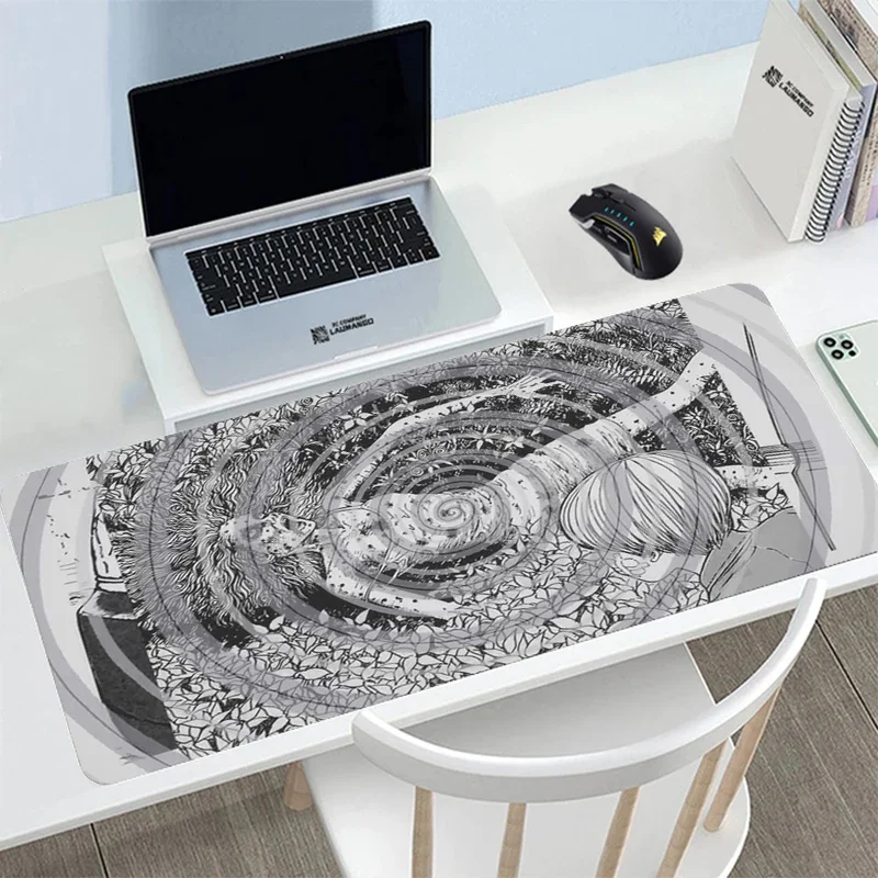 

Mouse Pad Gamer Junji Ito Gaming Mat Non-slip Pads Kawaii Extended Mats Laptop Cabinet Mause Pc Accessories Keyboard Xxl Large