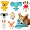 Cartoon Animal Plush Dog Toys Squeaky Chew Toy For Puppies Small Large Dogs Interactive Training Teething Rabbit Pet Supplies 1