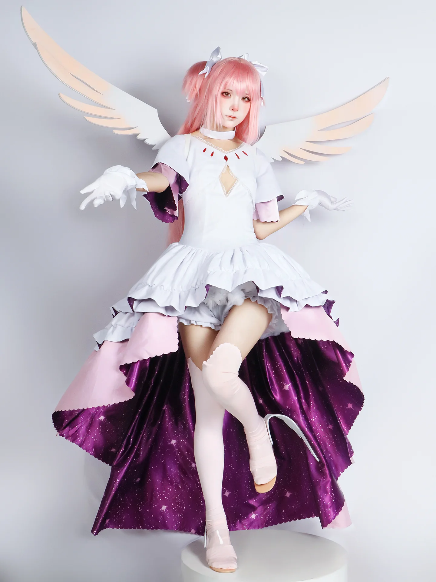 Puella Magi Madoka Magica-Inspired Madoka Kaname School Uniform Cosplay Costume for Women