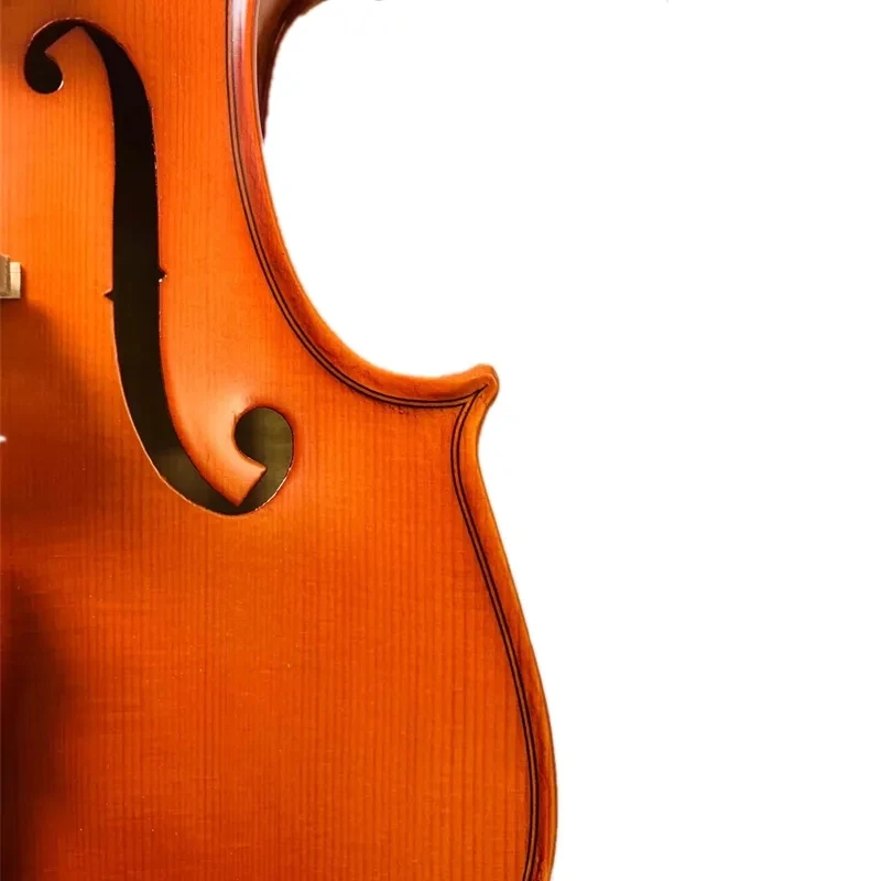 Фото Скрипка из массива дерева ручной работы от бренда SONG в стиле Strad, 4/4 дюйма, с рисунком в виде розы на задней части, большой и мощный звук #15228 №5