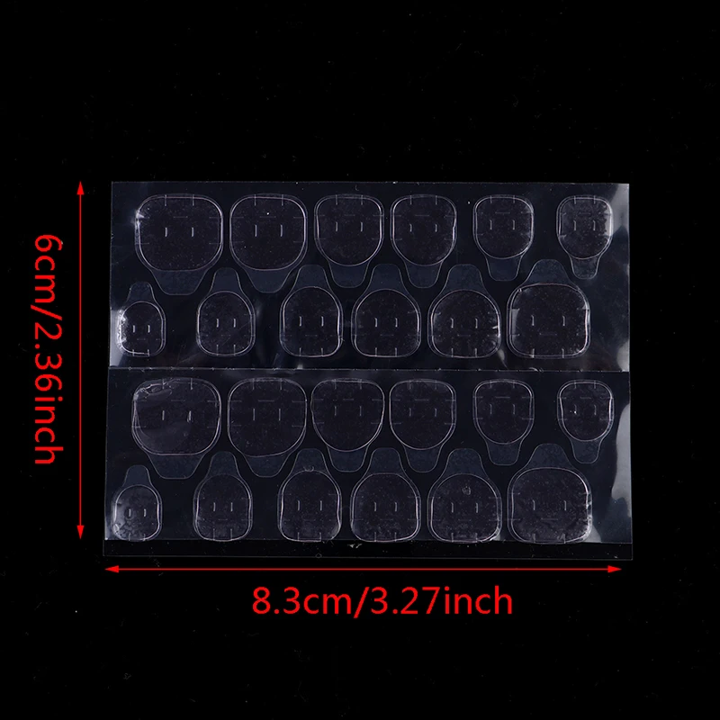 Nail Glue 6*8cm 240Pcs Double Sided False Nail Art Adhesive Tape Glue Sticker DIY Tips Fake Acrylic Manicure Gel Makeup Tool