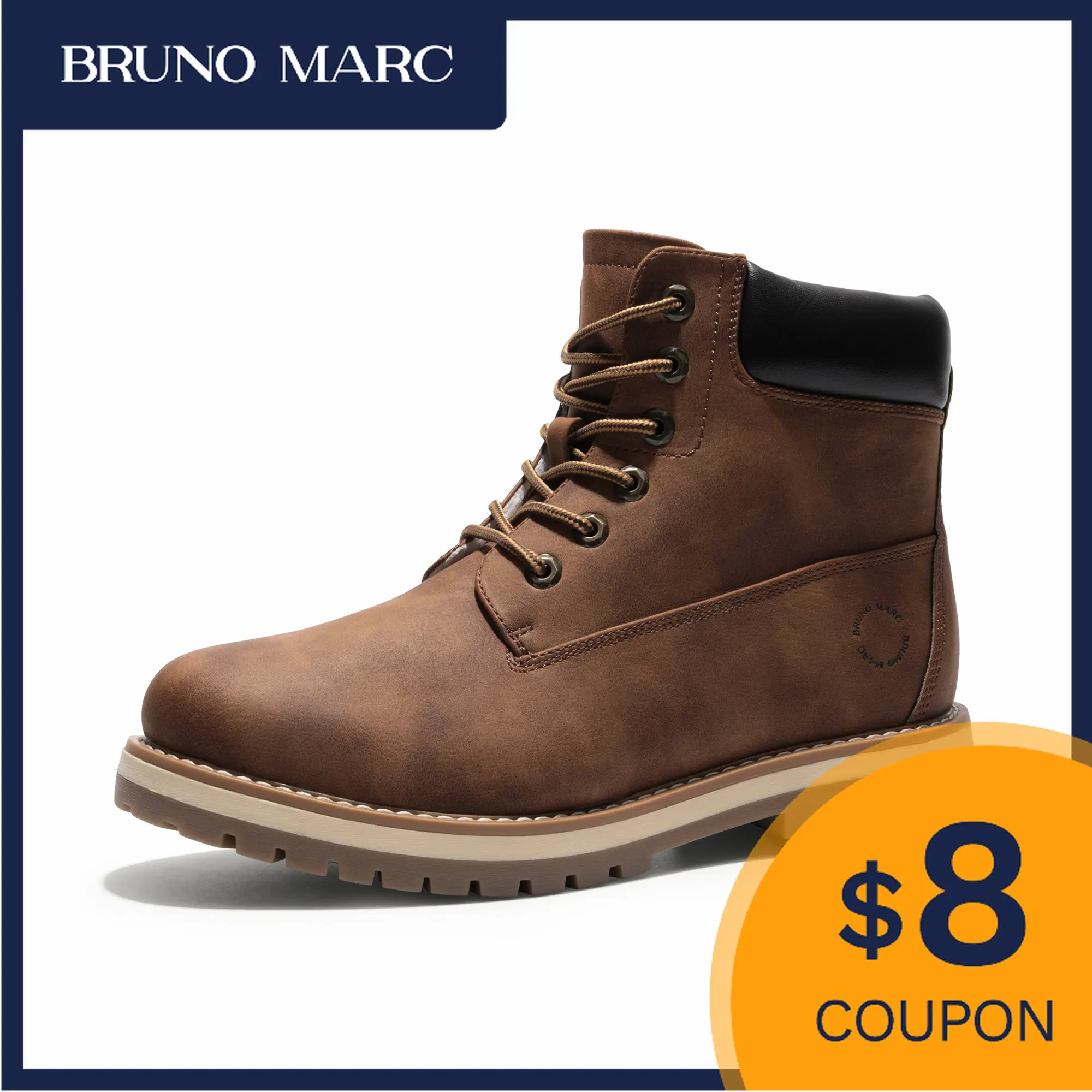 Bruno Marc Mannen Winter Outdoor Laarzen Warme Koud Weer Werk Laarzen Comfy  Mode Heren Merk Winter Lederen schoenen| | - AliExpress