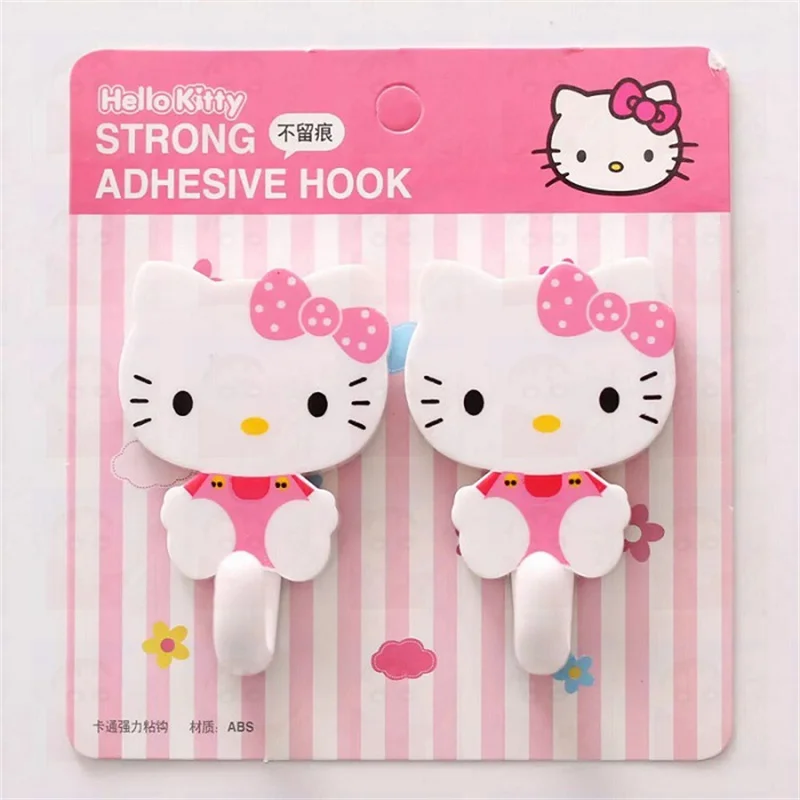 Hello Kitty Cartoon Sticky Hook Cute Student Dormitory Nail Free Strong