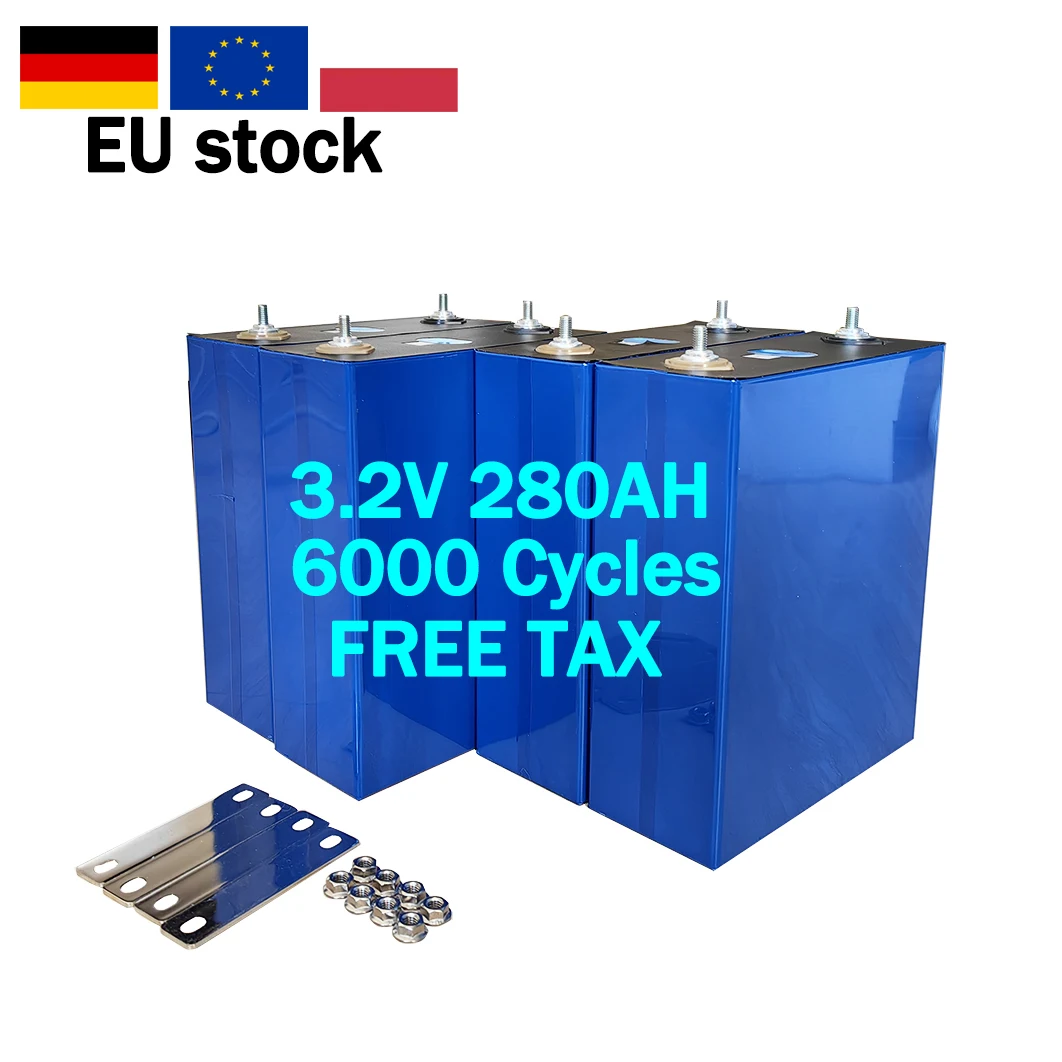 

Lifepo4 Battery 280AH EVE Rechargeable battery 48v electric scooter battery DIY 12V 24V 48V Solar Batteri Cell Pack batteries