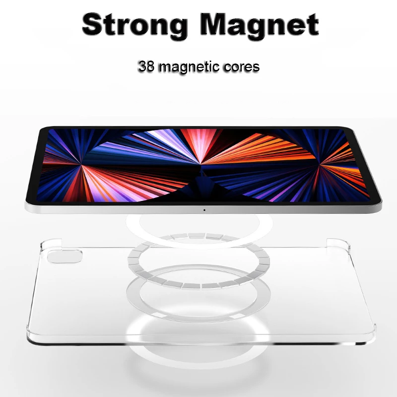 Magsafe Magnética Smart Clear Capa Capa de Manga para Ipad Mini Pro 11 12 10.2 9ª Geração Air4 2023 - Imagem 5