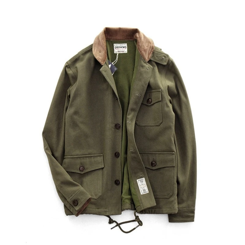 Military Tactical Style Bomber Jacket for Men, Wild Army Field Coat, Thick Warm Parka, Fleece for Outdoor Sports, Winter