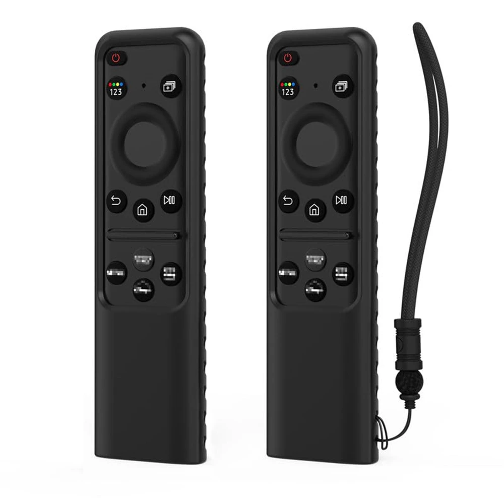 Silicone Case for Samsung SolarCell TM2360E BN59-01432A TM2361E BN59-01439A Smart TV Remote Anit-Lost with Lanyard