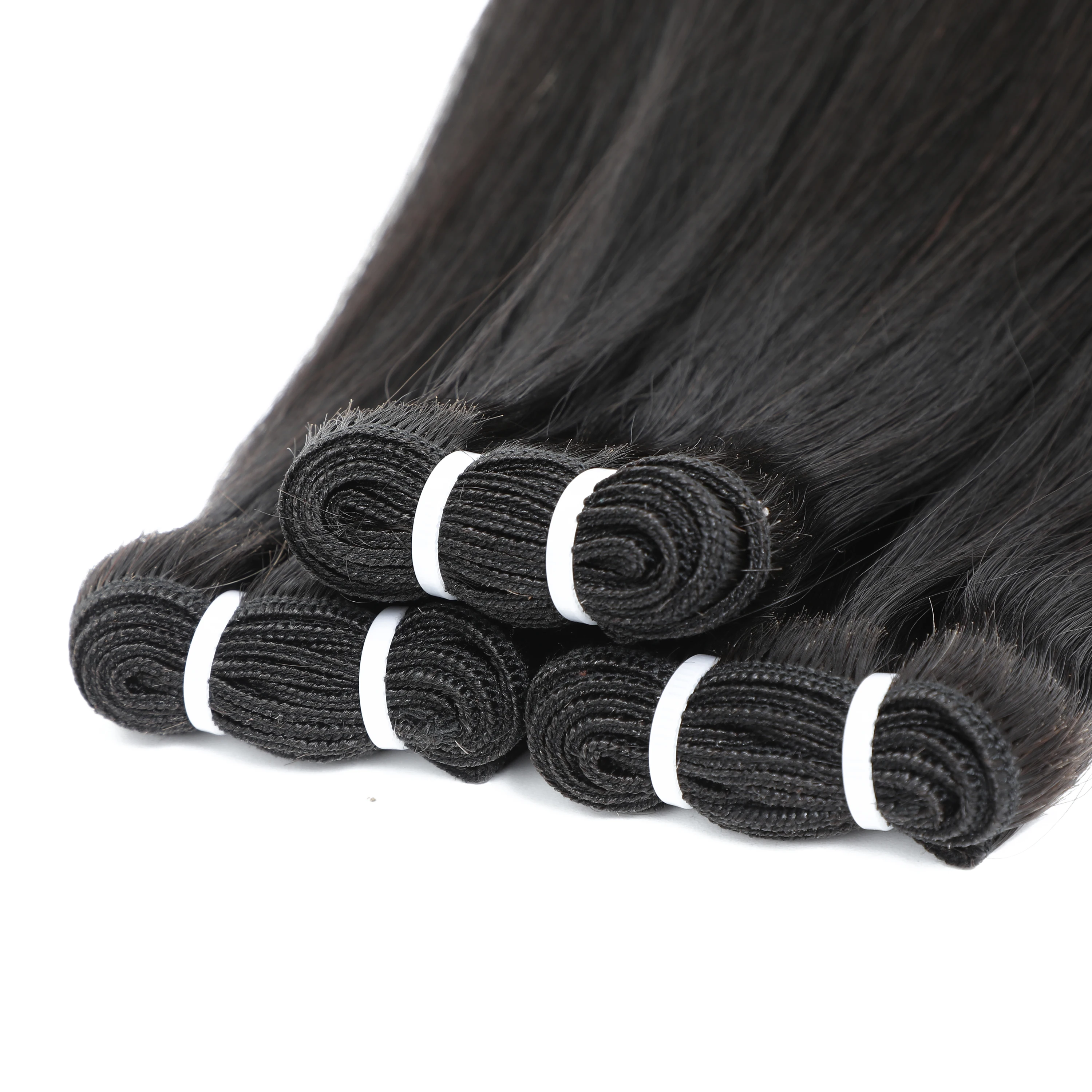 Vietnamese Super Double Drawn Bone Straight Human Hair Bundles 15A Grade Raw Hair Bundles Natural Color Virgin Extensions