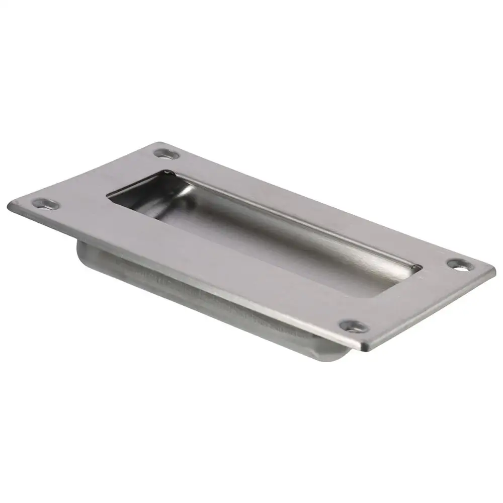 Stainless Steel Recessed Flush Pull Finger Insert Sliding Door Handle for Sliding Door, Cupboard, Drawer, Cabinet