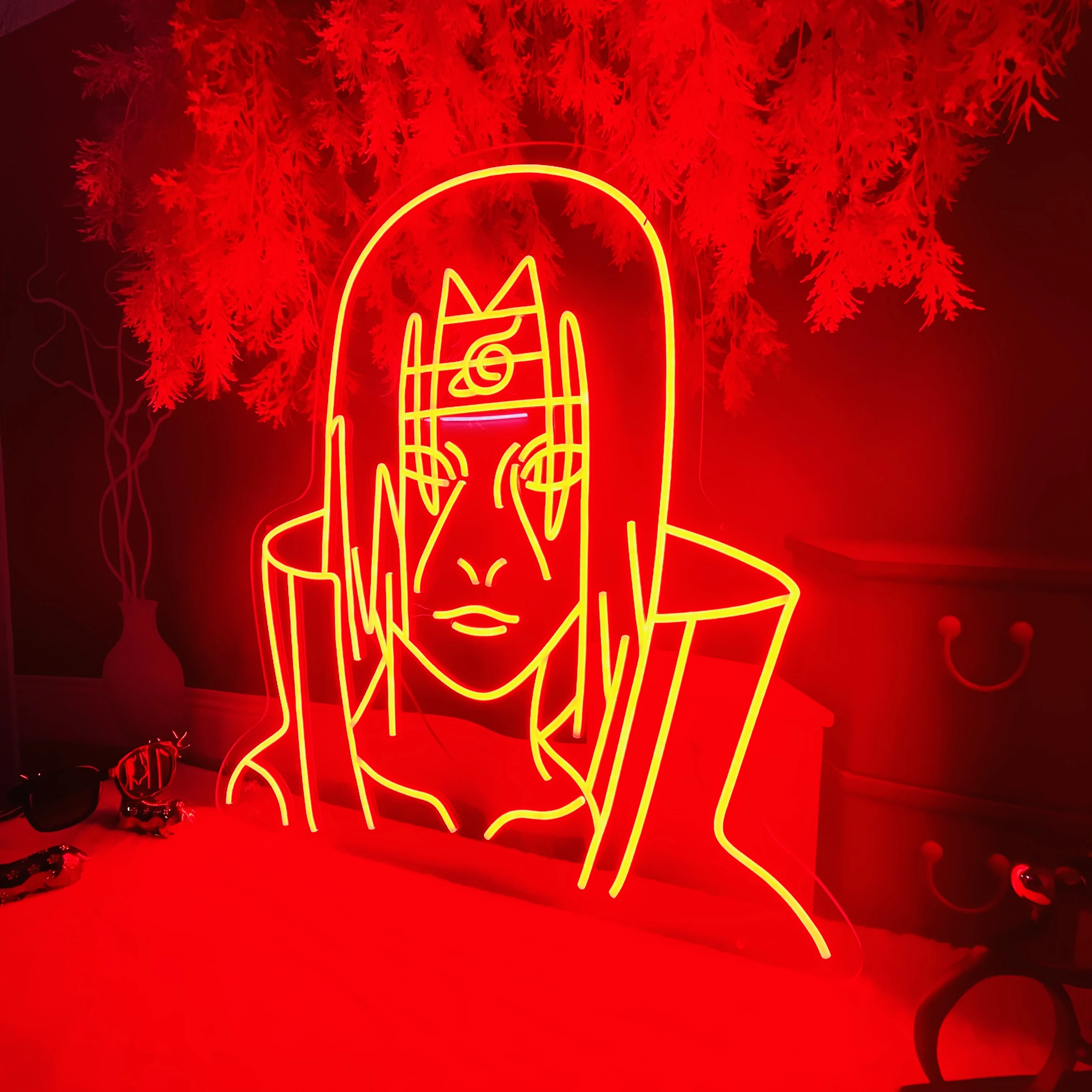 Anime menina personalizado neon sign akatsuki nuvem logotipo anime led luz  decoração da parede casa quarto sala de jogos decoração presente criativo -  AliExpress