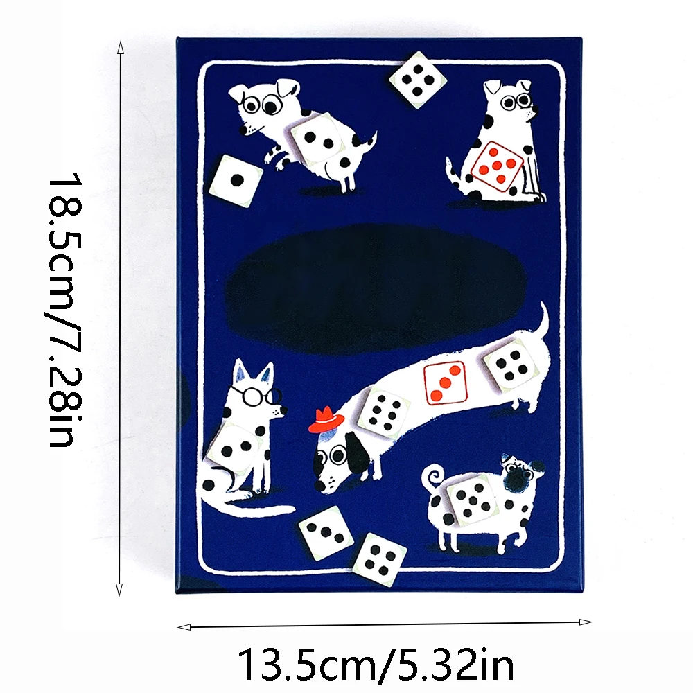 Gioco di carte: un gioco di dadi rotanti per aumentare la fortuna e il cane Gioco da tavolo Giochi interattivi per famiglie Giochi natalizi - immagine 6