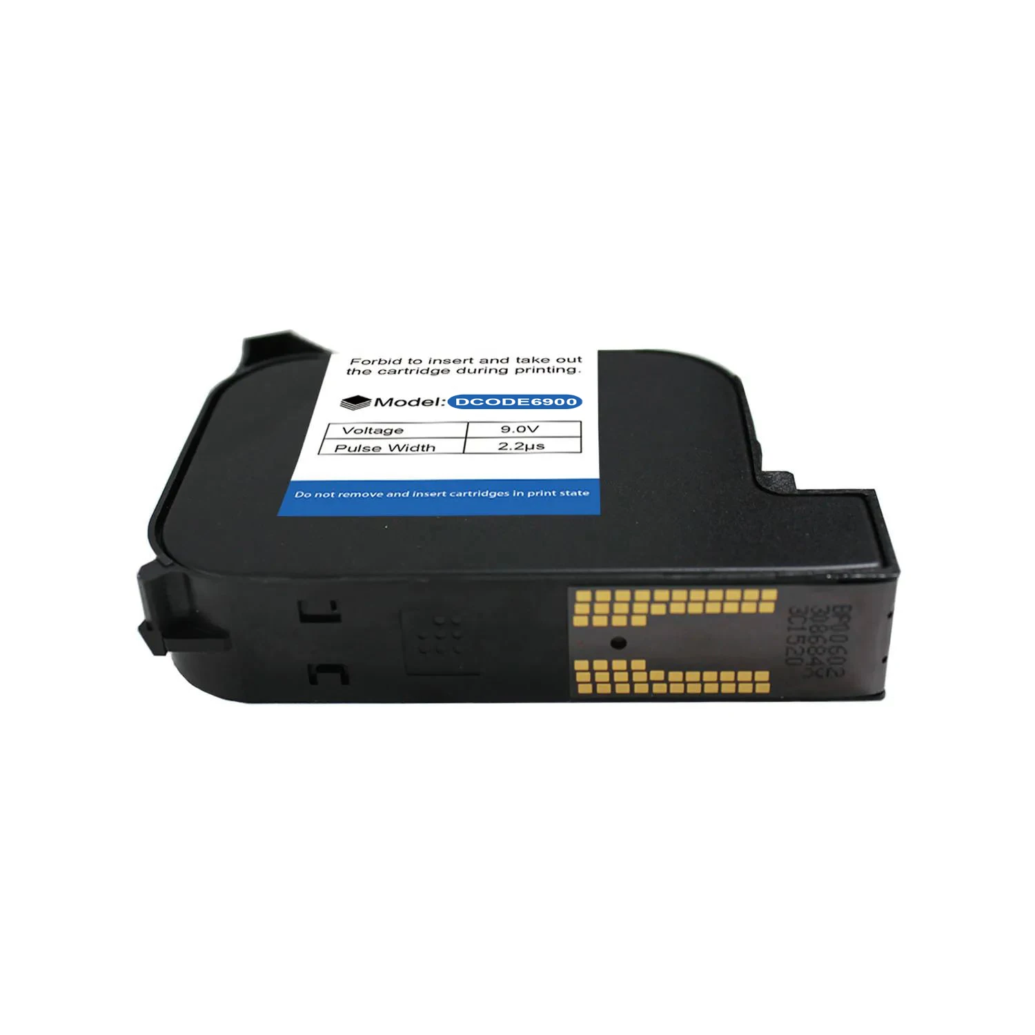 6900 Economy 12.7mm Handheld Thermal Inkjet Printer Fast Dry Solvent Ink Cartrid