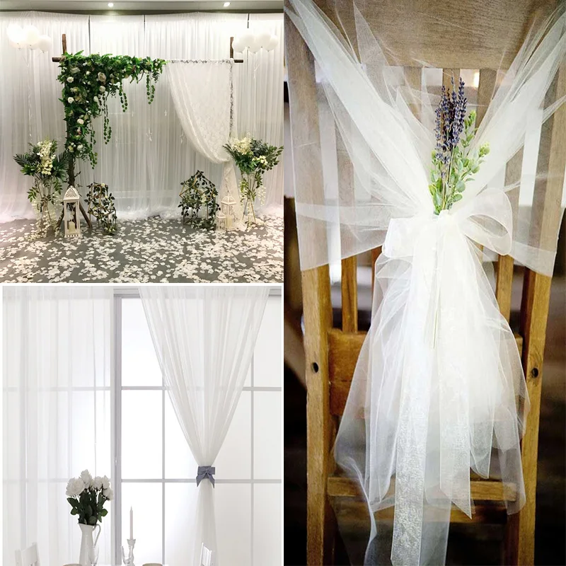 Crystal Organza Tulle Roll Fabric 4