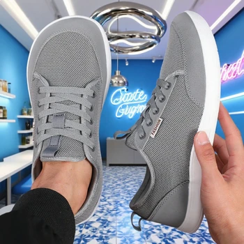 أزياء الرجال أحذية واسعة حافي القدمين في الهواء الطلق درب عدم الانزلاق الجري أحذية رياضية تنفس الحد الأدنى عارضة واسعة تو الأحذية الساخن بيع 2