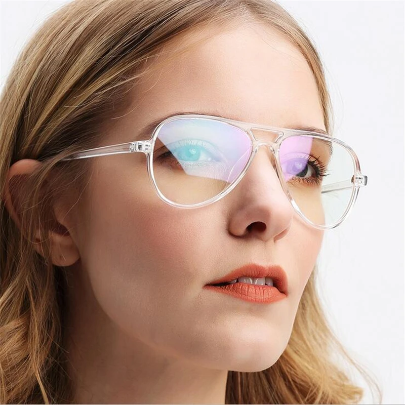 Aspherical Single Lens Oval Prescription Glasses For The Nearsighted PC Frame Cat Eye Myopia Glasses Woman 0 -0.5 -0.75 To -6.0 4