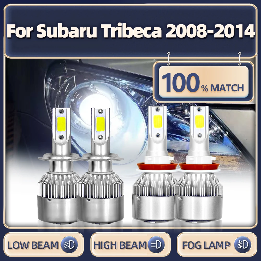 

40000LM LED Car Headlight Bulbs High Low Beam CSP Chip Auto Lights 6000K For Subaru Tribeca 2008 2009 2010 2011 2012 2013 2014