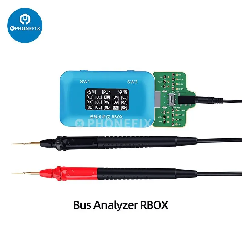 JCID RBOX Bus analizator używany w połączeniu JC schemat konserwacji szybkiego pozycjonowania sygnału częściowej naprawy usterki