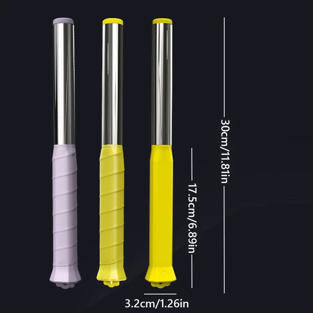 Yellow Purple Badminton Racket Swing Trainer Power Correction Device 304 Stainless Steel Wrist Force Trainer Sound Feedback