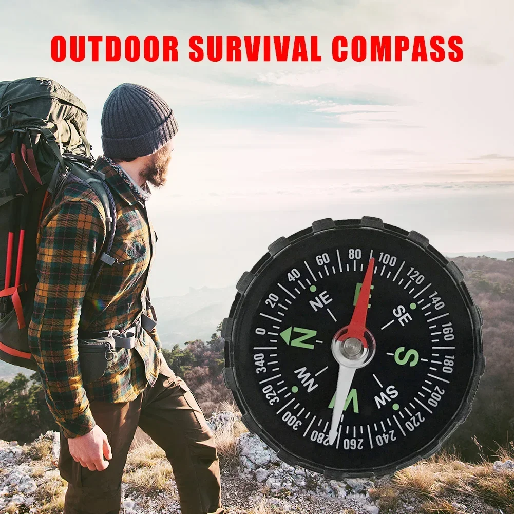 Description Picture 4 of itemCamping Hiking Compass Portable Mini Precise Compass Practical Guide for Outdoor Mountaineering Navigation Survival Compass Tool