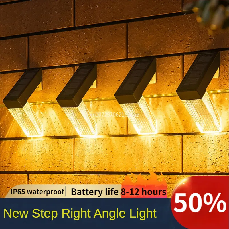 

Outdoor LED Garden Solar Wall Light Garden Outdoor Yard Waterproof Step Stairs Decoration Landscape Light
